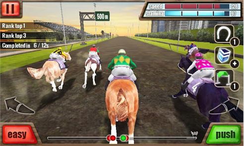 Corrida de Cavalos imagem 3D