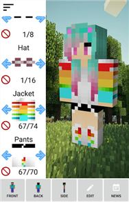 imagem Criador Minecraft Custom Skin