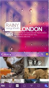 Rainy London Kika Keyboard image