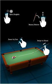 Rotura de la piscina imagen 3D de billar Snooker