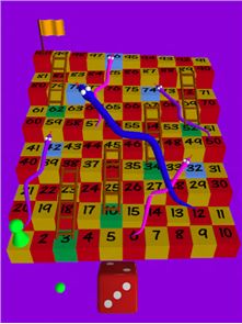 Snakes and ladders 3D image