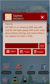 GO SMS Pro imagen Tema SMSbox