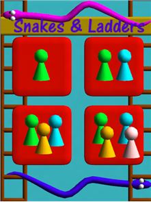 Snakes and ladders 3D image