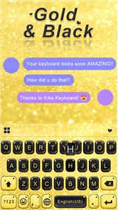 Gold & Black Keyboard Theme image