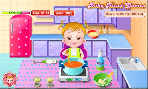 la imagen del bebé Hazel Tiempo de cocina