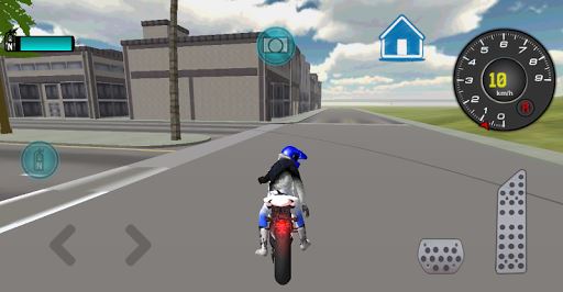 Rápido Motorcycle driver imagem 3D