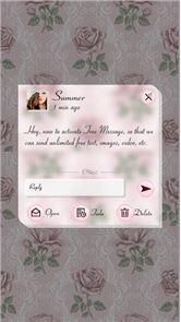 (FREE) GO SMS PRO ROSE THEME image