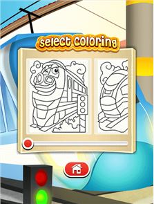 Train drawing game for kids image