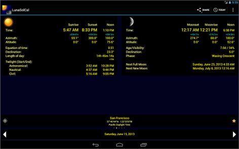 LunaSolCal Mobile image