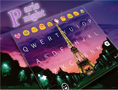 Paris Night Keyboard -Emoji image