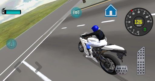 Rápido Motorcycle driver imagem 3D