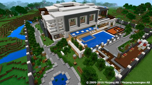 mapa Mansion imagem Modern MCPE para