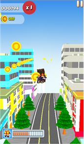 Metro Ninja Run:Imagen de la ciudad de destino