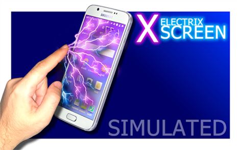 Electric screen X laser prank image