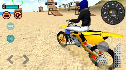 Motocross Beach Jumping 3D image