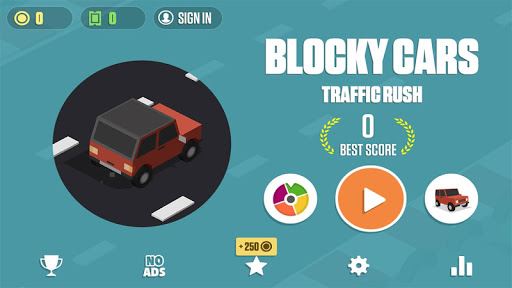 Blocky Cars: Traffic Rush image