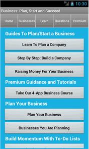 Plan de negocios &amperio; Iniciar la imagen de inicio