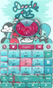 imagem Teclado Tema Doodle Art GO