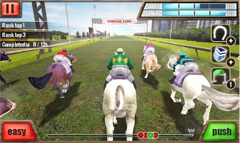 Corrida de Cavalos imagem 3D