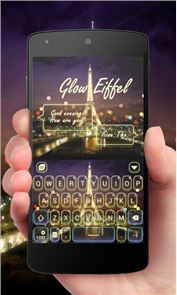 Glow Eiffel GO Keyboard Theme image