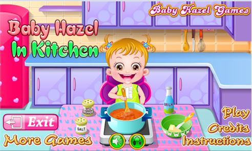 la imagen del bebé Hazel Tiempo de cocina