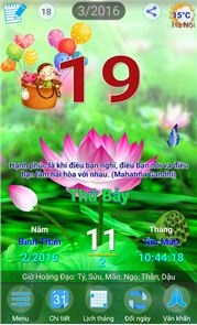 horario de Vietnam - calendario perpetuo 2016 imagen
