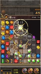 Jewels Temple quest : Combine 3 imagem