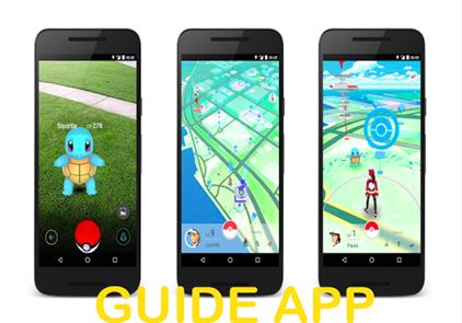 Guía de imagen en aplicaciones de juegos de Pokemon para GO