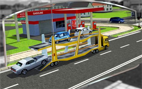 3D Transporte de coches Remolque imagen Libre