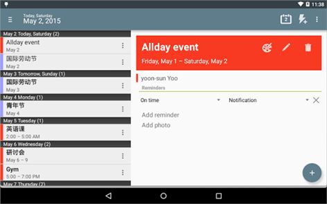 Calendário + imagem Scheduling Planner
