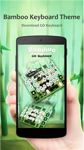 imagem Emoji Bamboo GO Keyboard Tema
