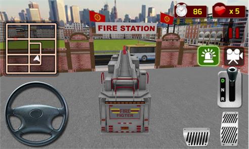 Firefighter Truck Simulator 3D image