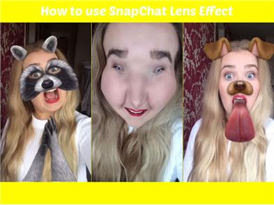 Lentes de efeito de imagem Tip Snapchat