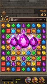 Jewels Temple quest : Combine 3 imagem