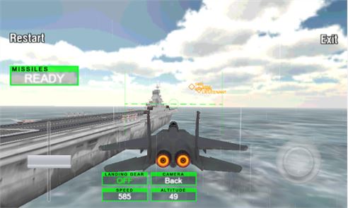 imagem do avião de combate F18 F15 Simulator