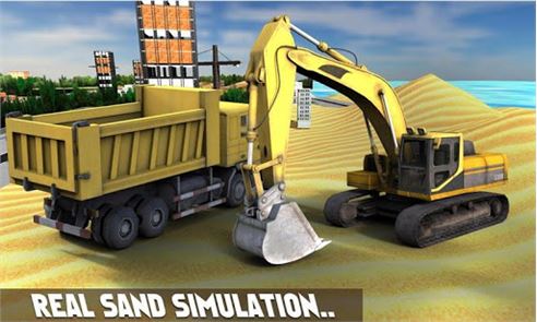 en la arena Excavadora Simulador 3D