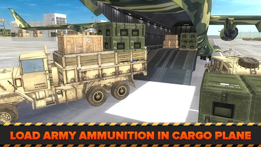 Army Cargo Plane Airport 3D image