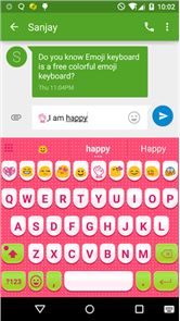 Imagen linda del teclado Emoji Rosa Amor