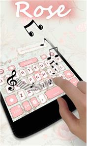 Rose GO Keyboard Tema & imagem Emoji