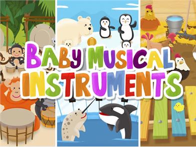 imagem instrumentos musicais bebê