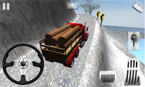 Imagen de velocidad de camiones de conducción en 3D