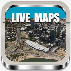 Los mapas de imagen en vivo del GPS