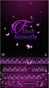 la imagen del teclado del flash de la mariposa Kika