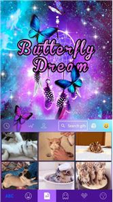 Butterfly Dream Kika Keyboard image