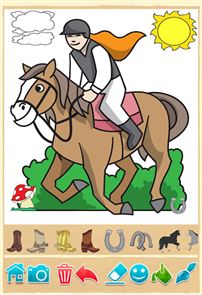 Horse Coloring Book image
