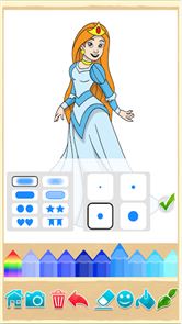imagen de la princesa para colorear juego