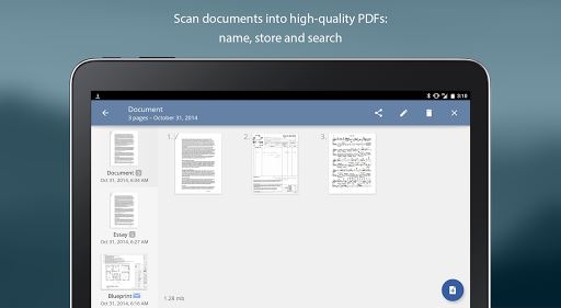 Turboscan: imagem do scanner PDF