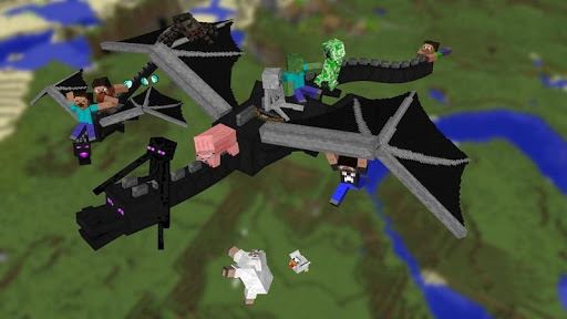 idéias imagem Minecraft Dragons