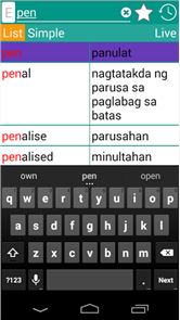 Inglês image Filipino Dictionary