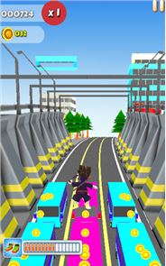Metro Ninja Run:Imagen de la ciudad de destino
